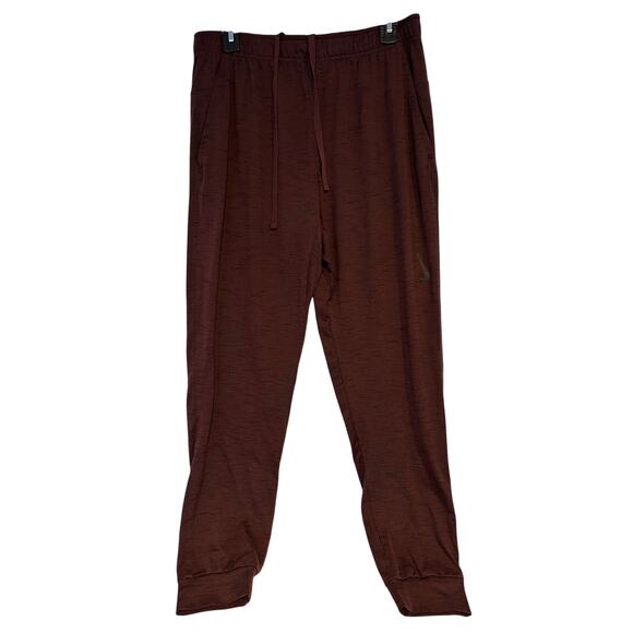 Nike Joggers Sweatpants Men’s Medium Maroon Burgundy Red Athletic Camping Hiking - Picture 1 of 5